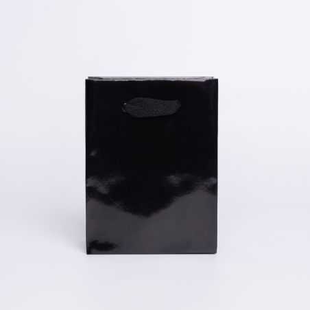 Sac papier personnalisé Noblesse Plastifié 12x6x16 CM | SAC PAPIER NOBLESSE PLASTIFIÉ | IMPRESSION EN SÉRIGRAPHIE SUR UNE FAC...