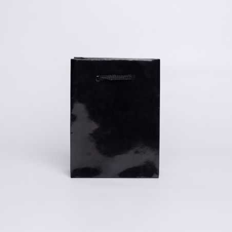 Sac papier personnalisé Noblesse Plastifié 12x6x16 CM | SAC PAPIER NOBLESSE PLASTIFIÉ | IMPRESSION EN SÉRIGRAPHIE SUR DEUX FA...