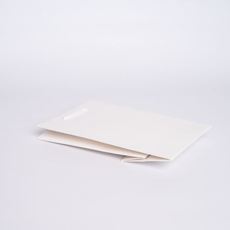 Sac papier personnalisé Noblesse Plastifié 16x8x23 CM | SAC PAPIER NOBLESSE PLASTIFIÉ | IMPRESSION EN SÉRIGRAPHIE SUR UNE FAC...
