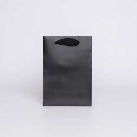 Sac papier personnalisé Noblesse Plastifié 16x8x23 CM | SAC PAPIER NOBLESSE PLASTIFIÉ | IMPRESSION EN SÉRIGRAPHIE SUR UNE FAC...