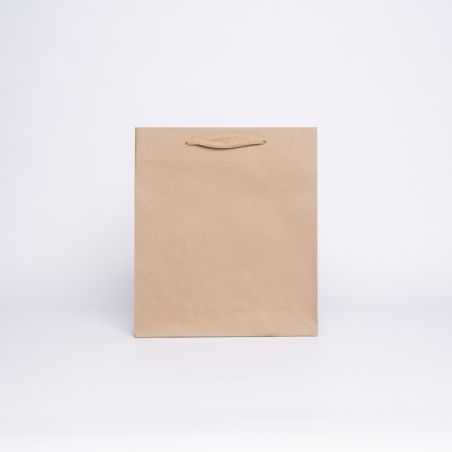 Sac papier personnalisé Noblesse Plastifié 28x8x32 CM | SAC PAPIER NOBLESSE PLASTIFIÉ | IMPRESSION EN SÉRIGRAPHIE SUR UNE FAC...