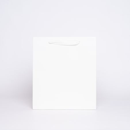 Sac papier personnalisé Noblesse Plastifié 28x8x32 CM | SAC PAPIER NOBLESSE PLASTIFIÉ | IMPRESSION EN SÉRIGRAPHIE SUR DEUX FA...