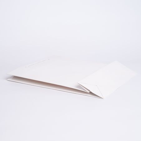 Sac papier personnalisé Noblesse Plastifié 28x8x32 CM | SAC PAPIER NOBLESSE PLASTIFIÉ | IMPRESSION EN SÉRIGRAPHIE SUR UNE FAC...