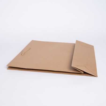 Sac papier personnalisé Noblesse Plastifié 42x11x38 CM | SAC PAPIER NOBLESSE PLASTIFIÉ | IMPRESSION EN SÉRIGRAPHIE SUR UNE FA...