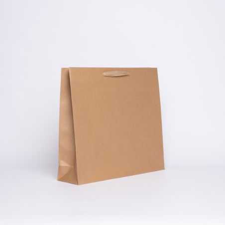 Sac papier personnalisé Noblesse Plastifié 42x11x38 CM | SAC PAPIER NOBLESSE PLASTIFIÉ | IMPRESSION EN SÉRIGRAPHIE SUR DEUX F...