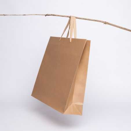 Sac papier personnalisé Noblesse Plastifié 42x11x38 CM | SAC PAPIER NOBLESSE PLASTIFIÉ | IMPRESSION EN SÉRIGRAPHIE SUR DEUX F...