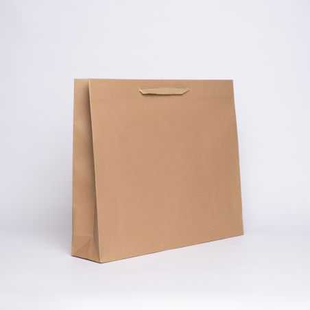 Sac papier personnalisé Noblesse Plastifié 42x11x38 CM | SAC PAPIER NOBLESSE PLASTIFIÉ | IMPRESSION EN SÉRIGRAPHIE SUR UNE FA...