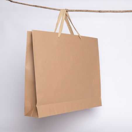 Sac papier personnalisé Noblesse Plastifié 42x11x38 CM | SAC PAPIER NOBLESSE PLASTIFIÉ | IMPRESSION EN SÉRIGRAPHIE SUR UNE FA...