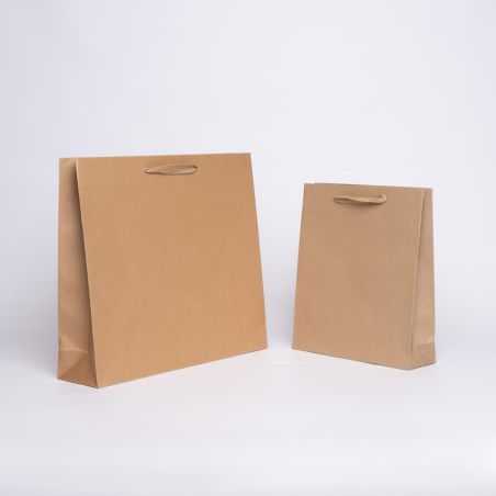 Sac papier personnalisé Noblesse Plastifié 42x11x38 CM | SAC PAPIER NOBLESSE PLASTIFIÉ | IMPRESSION EN SÉRIGRAPHIE SUR UNE FA...