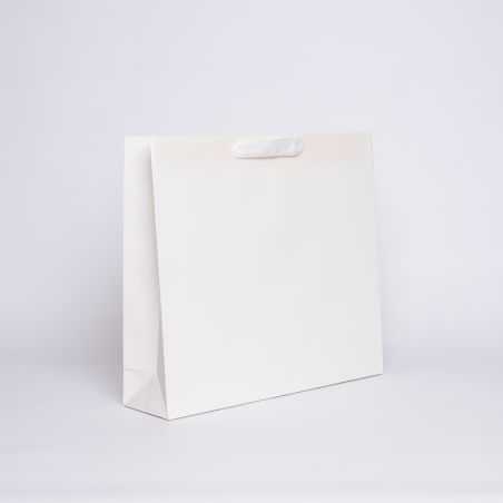 Sac papier personnalisé Noblesse Plastifié 42x11x38 CM | SAC PAPIER NOBLESSE PLASTIFIÉ | IMPRESSION EN SÉRIGRAPHIE SUR DEUX F...