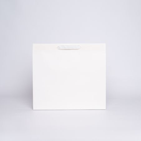 Sac papier personnalisé Noblesse Plastifié 42x11x38 CM | SAC PAPIER NOBLESSE PLASTIFIÉ | IMPRESSION EN SÉRIGRAPHIE SUR DEUX F...