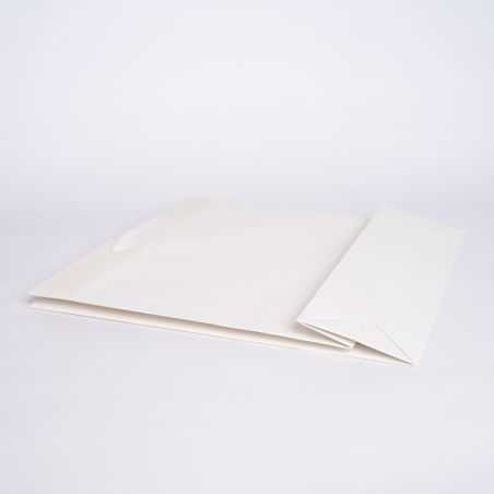 Sac papier personnalisé Noblesse Plastifié 42x11x38 CM | SAC PAPIER NOBLESSE PLASTIFIÉ | IMPRESSION EN SÉRIGRAPHIE SUR UNE FA...