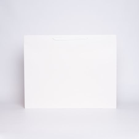 Sac papier personnalisé Noblesse Plastifié 59x15x47 CM | SAC PAPIER NOBLESSE PLASTIFIÉ | IMPRESSION EN SÉRIGRAPHIE SUR UNE FA...