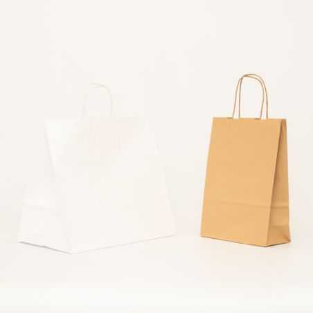 Sac papier personnalisé Safari 26x12x34 CM | SAC PAPIER SAFARI | IMPRESSION FLEXO EN DEUX COULEURS SUR ZONES PRÉDÉFINIES SUR ...