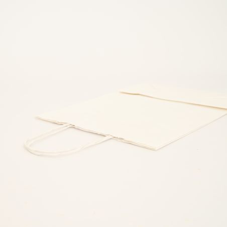 Sac papier personnalisé Safari 18x8x22 CM | SAC PAPIER SAFARI | IMPRESSION FLEXO EN UNE COULEUR SUR ZONES PRÉDÉFINIES SUR LES...