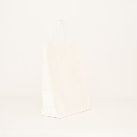 Sac papier personnalisé Safari 18x8x22 CM | SAC PAPIER SAFARI | IMPRESSION FLEXO EN DEUX COULEURS SUR ZONES PRÉDÉFINIES SUR L...