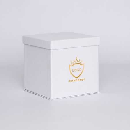 Boîte cloche personnalisée Flowerbox 18x18x18 CM | FLOWERBOX |IMPRESSION À CHAUD