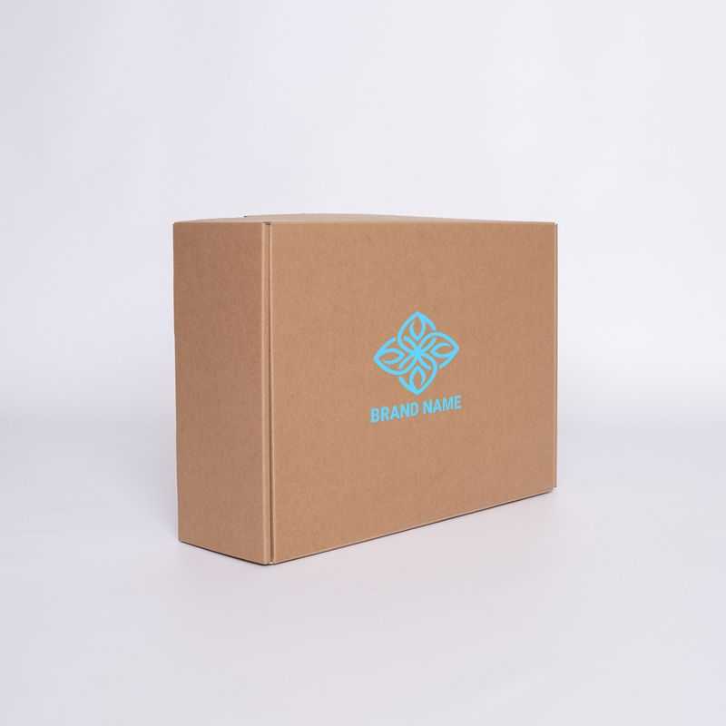 Postpack Kraft personnalisable 34x24x10,5 CM | POSTPACK | IMPRESSION EN SÉRIGRAPHIE SUR UNE FACE EN UNE COULEUR