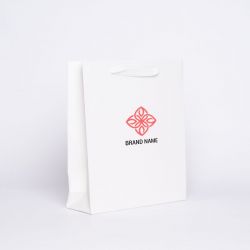 Customized Laminated Personalized shopping bag Noblesse 28x8x32 CM | LAMINATED NOBLESSE PAPER BAG | SCREEN PRINTING ON TWO SI...