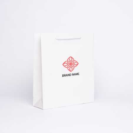 Sac papier personnalisé Noblesse Plastifié 28x8x32 CM | SAC PAPIER NOBLESSE PLASTIFIÉ | IMPRESSION EN SÉRIGRAPHIE SUR UNE FAC...