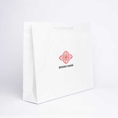 Sac papier personnalisé Noblesse Plastifié 54x12x45 CM | SAC PAPIER NOBLESSE PLASTIFIÉ | IMPRESSION EN SÉRIGRAPHIE SUR DEUX F...