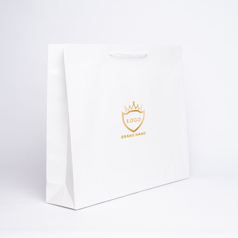 Sac papier personnalisé Noblesse Plastifié 54x12x45 CM | SAC PAPIER NOBLESSE PLASTIFIÉ | IMPRESSION EN SÉRIGRAPHIE SUR UNE FA...