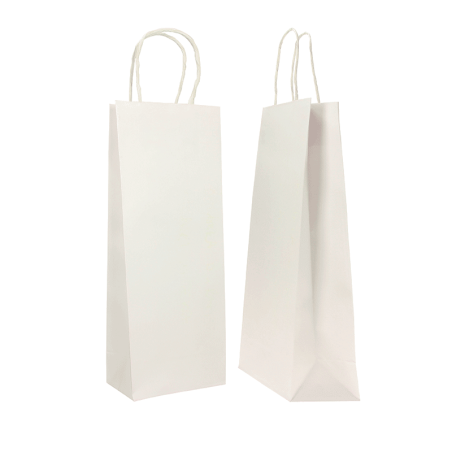 14x09x38 CM 14x09x38 CM | SAC PAPIER SAFARI POUR BOUTEILLES | IMPRESSION FLEXO EN UNE COULEUR SUR ZONES PRÉDÉFINIES SUR LES 2...