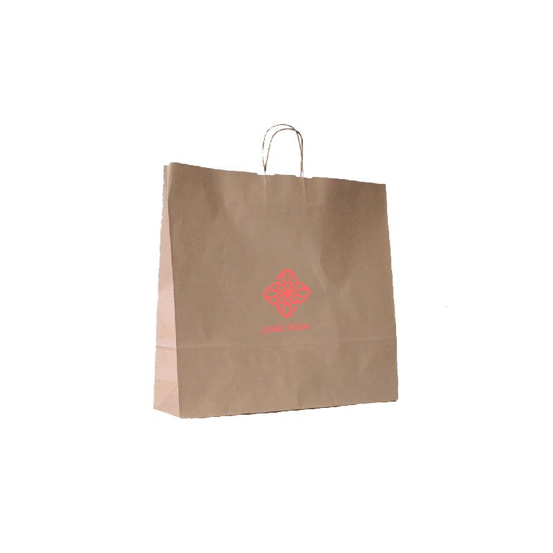 54x14x45 CM 54x14x45 CM | PAPER BAG SAFARI | FLEXO PRINTING IN ONE COLOR ON PRE-DEFINED AREAS ON BOTH SIDES