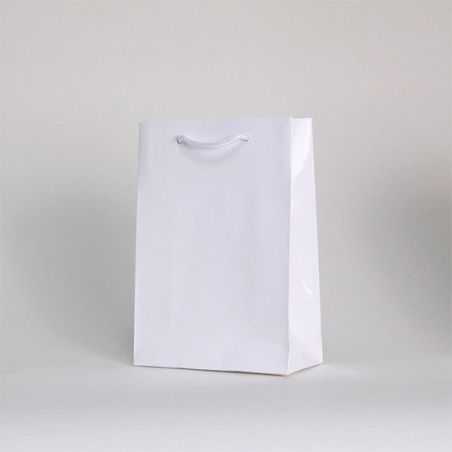 Sacs avec poignées de corde ou en ruban Sac papier Noblesse plastifié