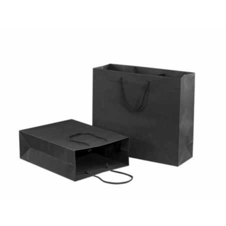 Sacs Papier Faits En Machine Sac papier noblesse noir kraft