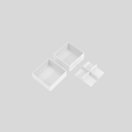 TWINPART | 6X6X2,9 CM | BOITE AVEC COUVERCLE ET CALAGE