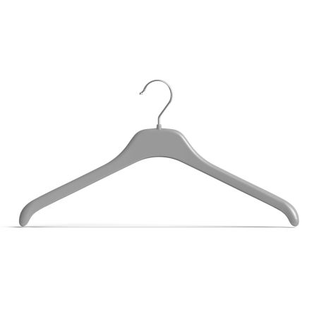 Cintres anti-plis | Épaules antidérapantes et crochet chromé | Noir | Taille 38-45 cm