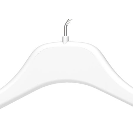 Cintres anti-plis | Épaules antidérapantes et crochet chromé | Noir | Taille 38-45 cm