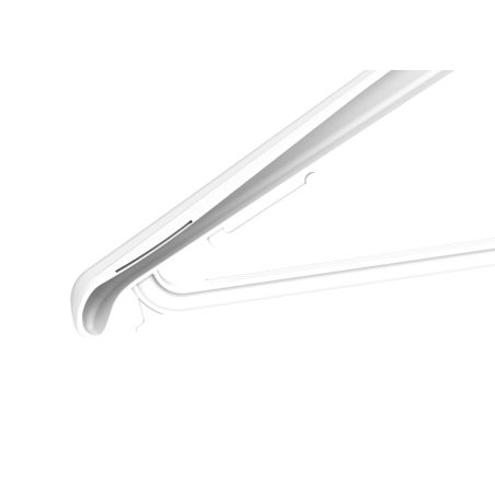 Cintres Commerciaux Rectangulaires | Barre Pantalon Antidérapante | Noir | 37 cm