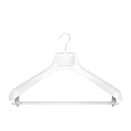 Cintres supérieurs résistants | Design épuré | Encoche profilée | Crochet pivotant | Noir