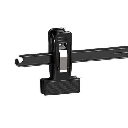 Cintre à pantalon | Antidérapant | Crochet en métal chromé | Noir | Tailles : 22 à 46 cm