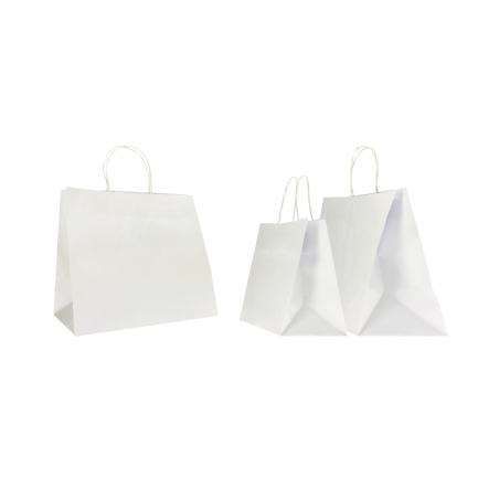 SAC PAPIER SAFARI COLORÉ AVEC POIGNÉES TORSADÉES