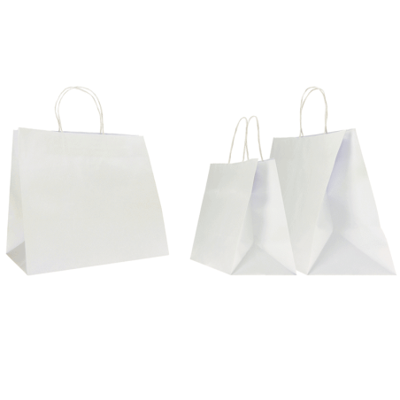 SAC PAPIER SAFARI COLORÉ AVEC POIGNÉES TORSADÉES