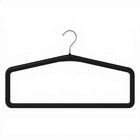 Cintre rectangulaire à cadre fermé | 46X2,4 CM | Black |CUR46PP