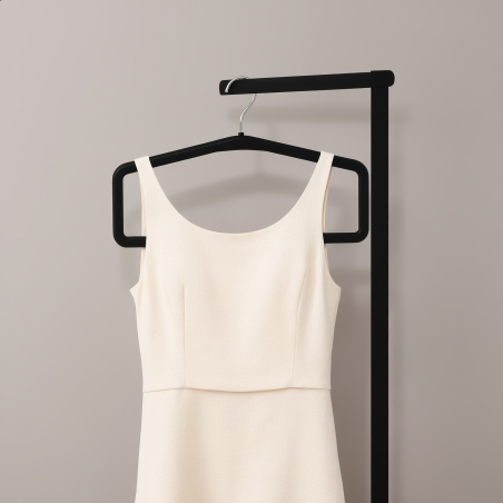 Cintre rectangulaire à cadre fermé | 46X2,4 CM | Black |CUR46PP