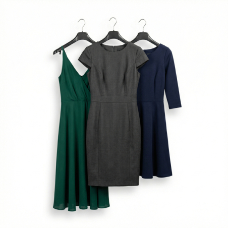 Cintre supérieur en plastique | Poignée antidérapante | Noir | Tailles : 42 à 49 cm