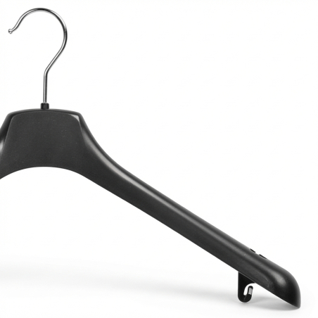 Cintres robustes à larges épaules | Encoches antidérapantes | Noir | Tailles 44 et 49 cm