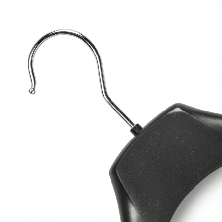Cintres robustes à larges épaules | Encoches antidérapantes | Noir | Tailles 44 et 49 cm