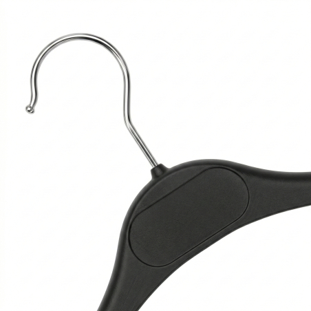 Cintre haut de gamme | Encoches antidérapantes profilées | Noir | Tailles : 26 à 43 cm