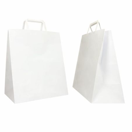SAC PAPIER  POIGNÉE PLATE | 28x17x32