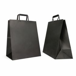 SAC PAPIER  POIGNÉE PLATE | 28x17x32