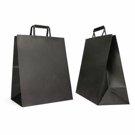 SAC PAPIER  POIGNÉE PLATE | 28x17x32