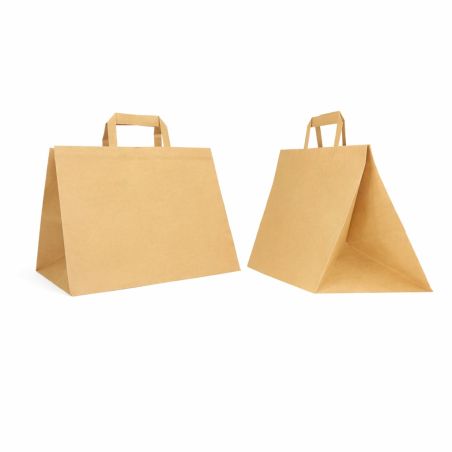 SAC PAPIER  POIGNÉE PLATE | 32X22X24