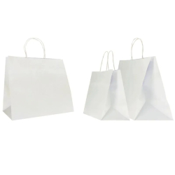 SAC PAPIER  POIGNÉE TORSADÉES| 45x15x50