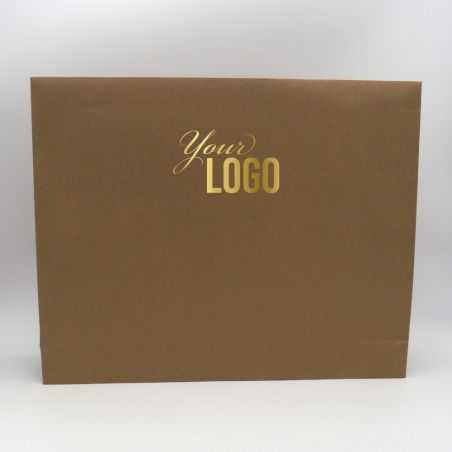 Pochette papier personnalisée Noblesse 52x11x42 CM | POCHETTE PAPIER NOBLESSE | IMPRESSION A CHAUD